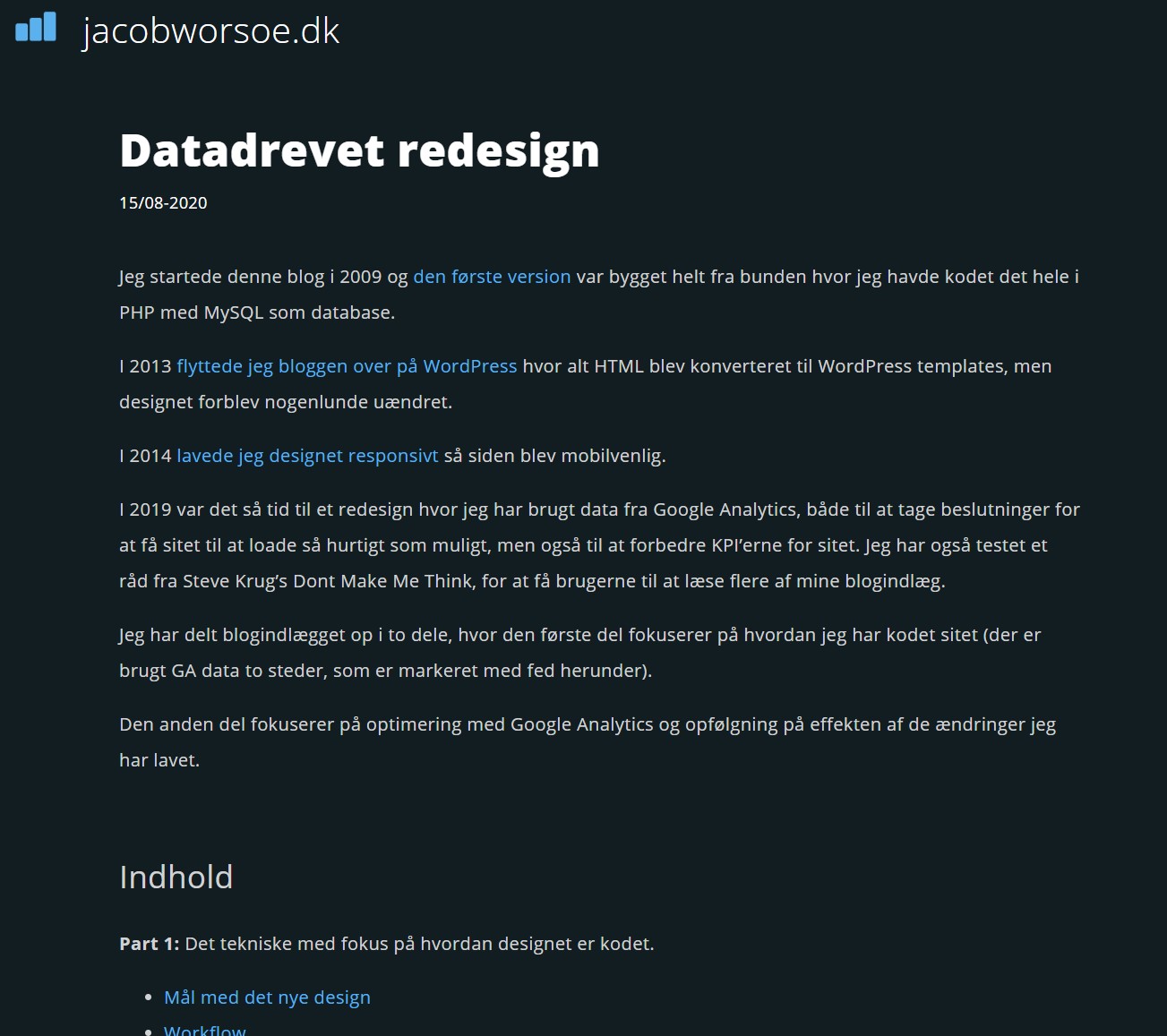 Et blogindlæg på v5.