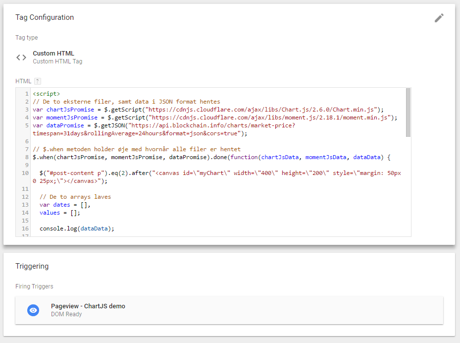 Custom HTML Tag med alt koden.